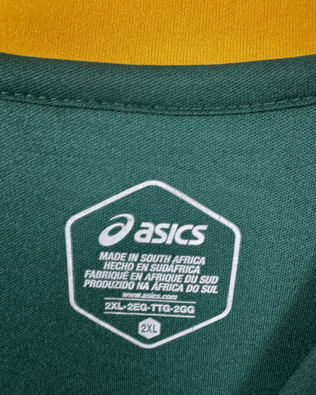 2018 Asics South Africa Springboks Rugby Home Jersey 2XL - Funkify