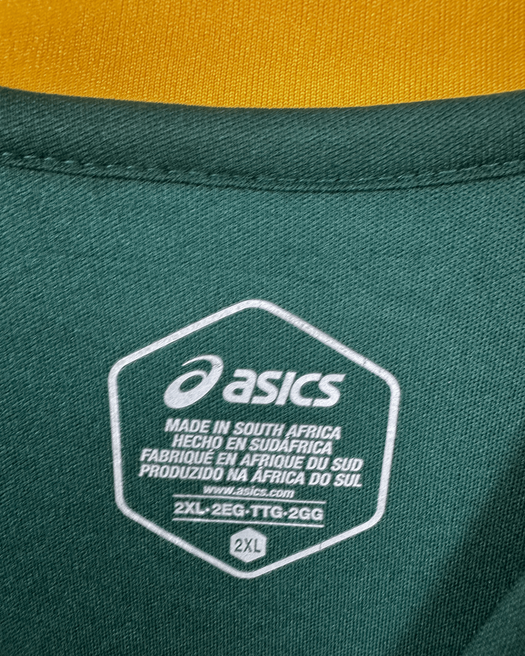 2018 Asics South Africa Springboks Rugby Home Jersey 2XL - Funkify