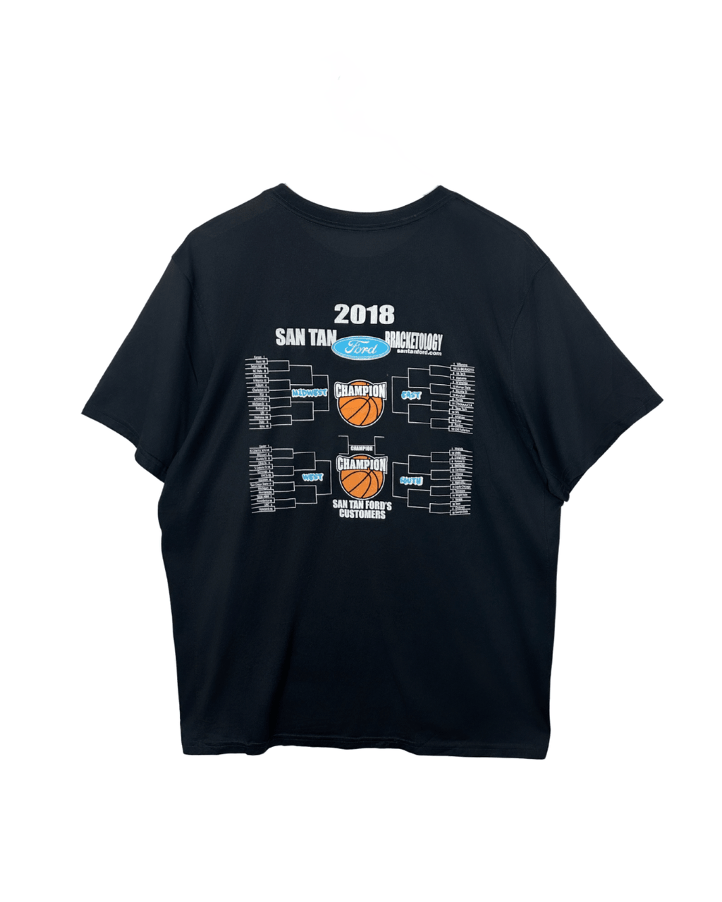2018 Nike San Tan Ford Bracketology Dri - FIT Basketball T-Shirt 2XL - Funkify