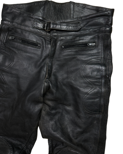 Biker Moto Leather Pants XL