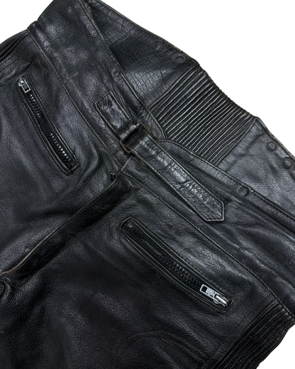 Biker Moto Leather Pants XL