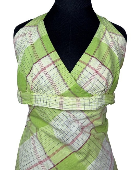 Y2K Erica Brooke Halter Top with Back Tie