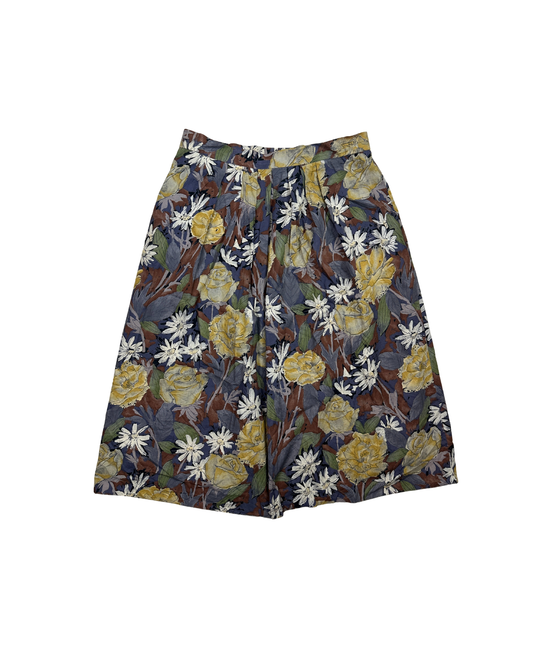 Vintage Floral Skirt Large