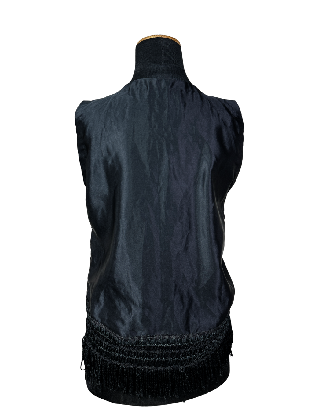 Boho Black Fringe Women's Vest