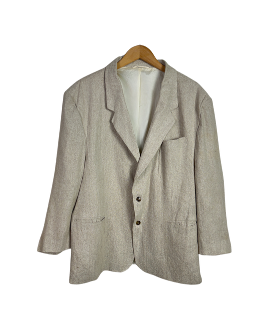 Tom Tailer Linen/Silk Blend Beige Blazer - 2XL