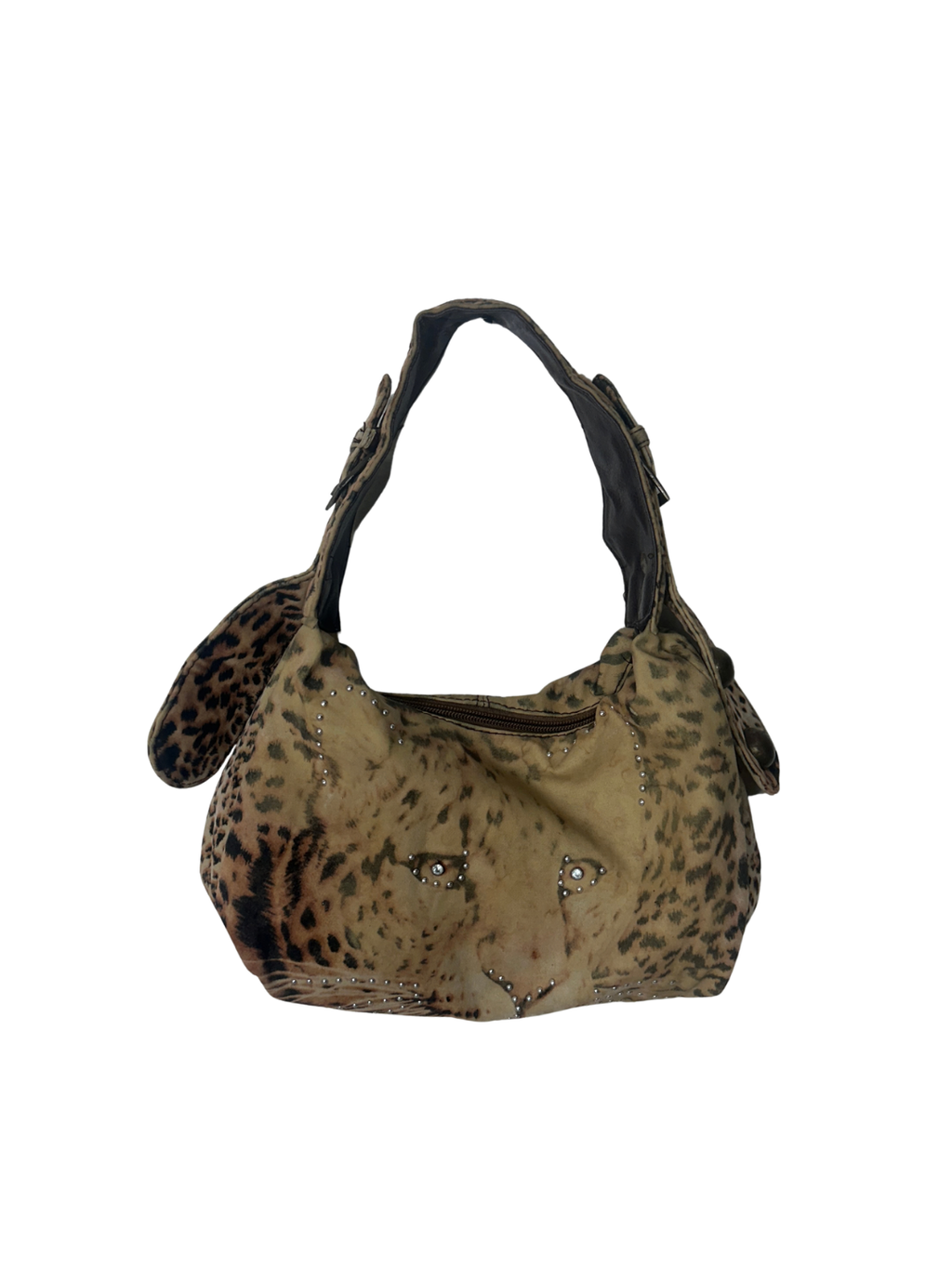 Y2K Tiger Print Shoulder Bag