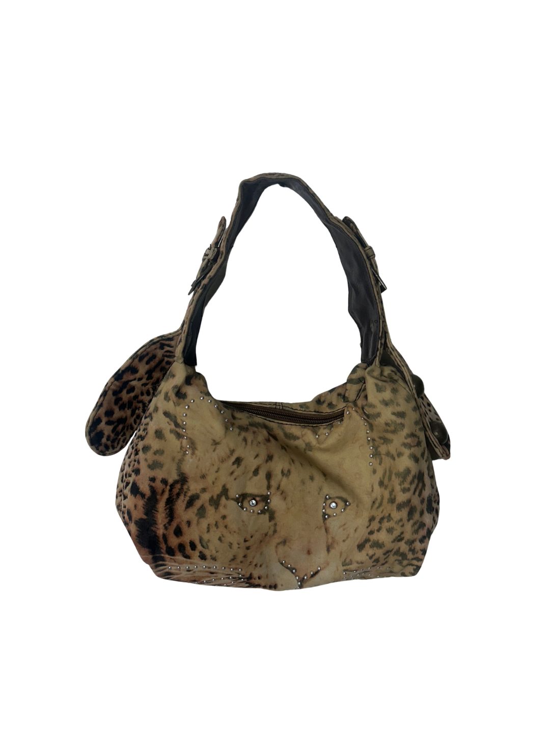 Y2K Tiger Print Shoulder Bag