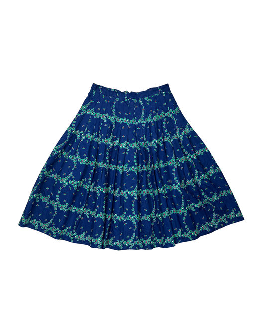 Vintage H&M Pleated A-Line Skirt - Large