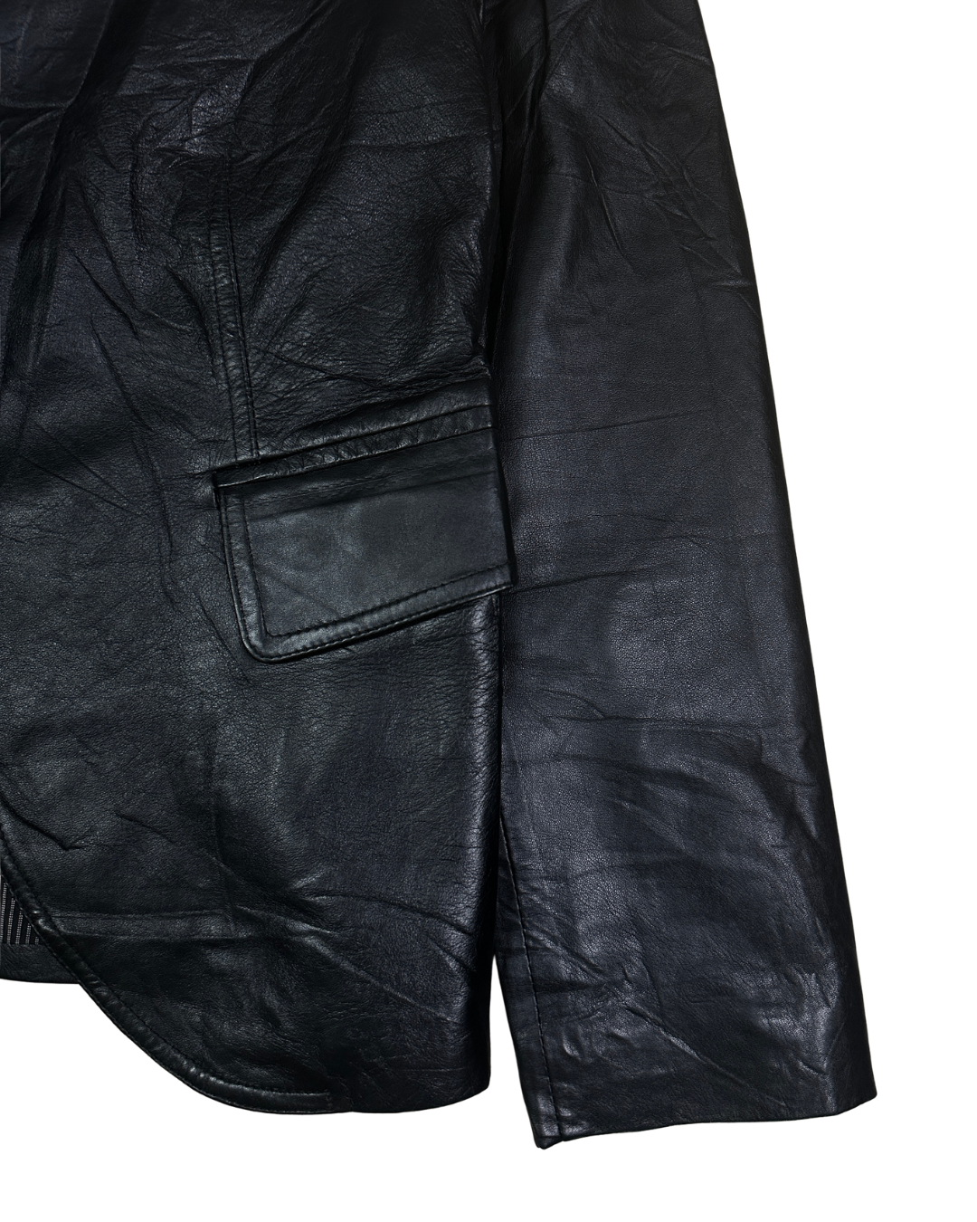 Massimo Dutti Women's Genuine Leather Jacket - Large