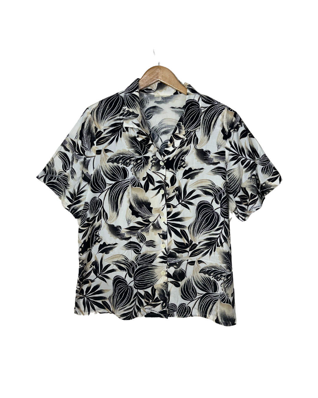 Leaf Pattern Shirt XL