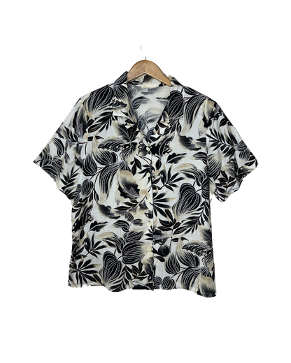 Leaf Pattern Shirt XL