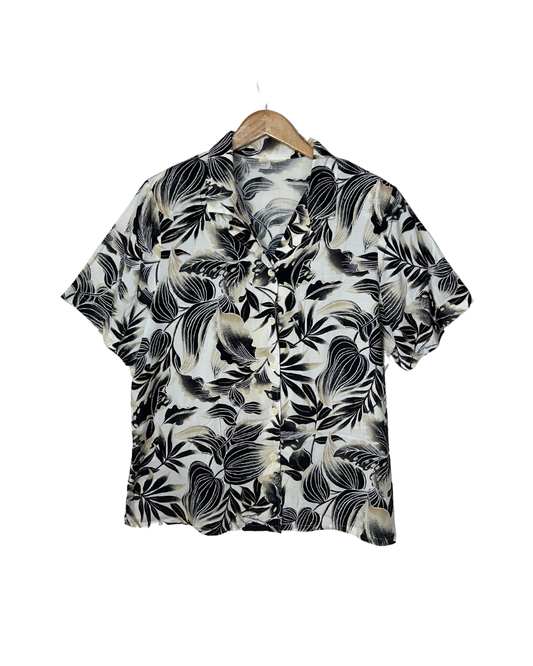 Leaf Pattern Shirt XL