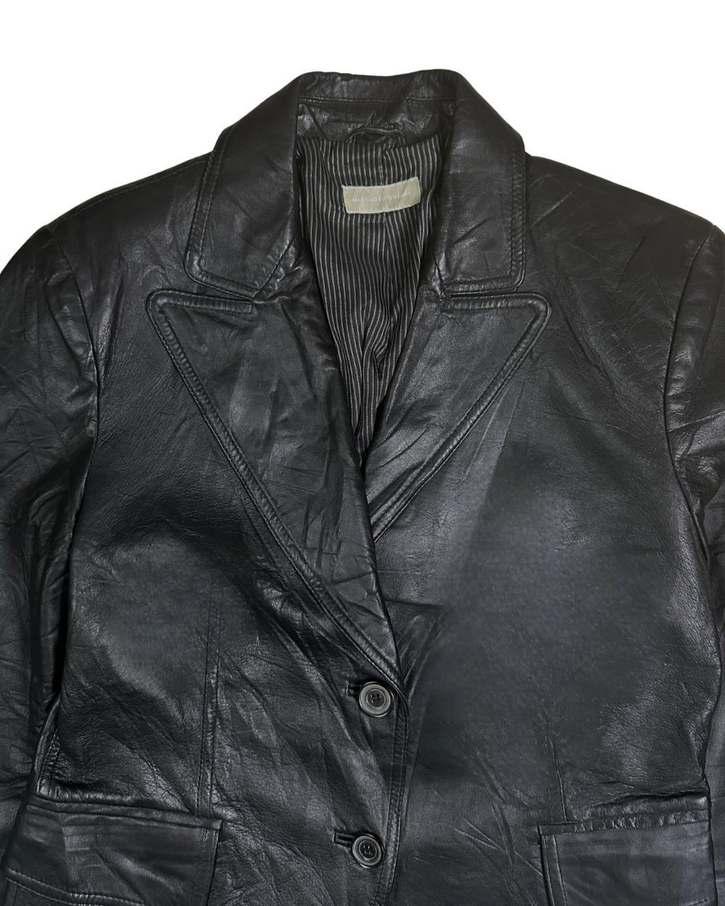Massimo Dutti Women's Genuine Leather Jacket - Large