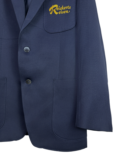 Vintage 80s/90s Reicherts Reisen Navy Euro Workwear Blazer