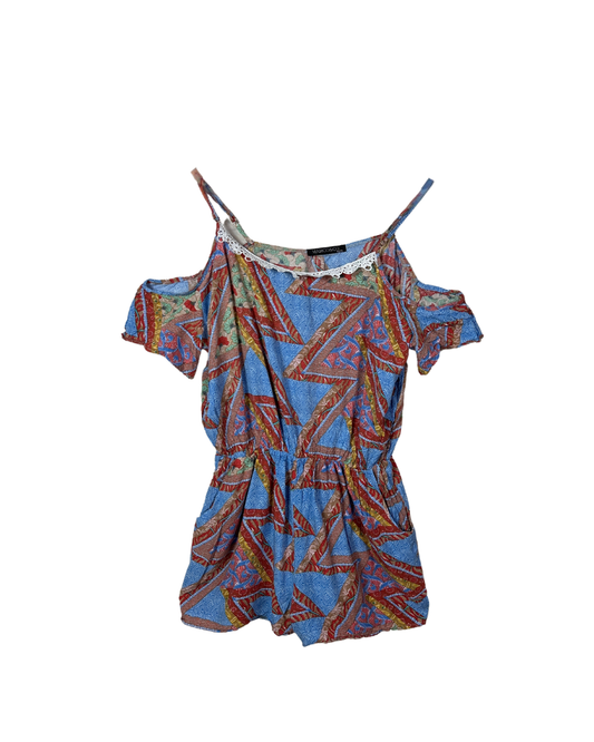 Vintage Marco & Co Cold Shoulder Boho Jumpsuit