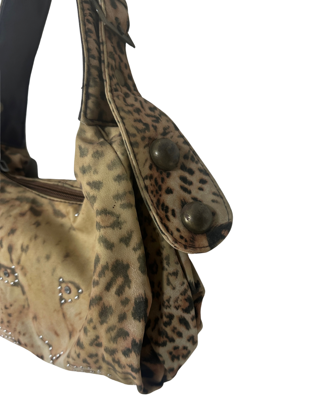Y2K Tiger Print Shoulder Bag