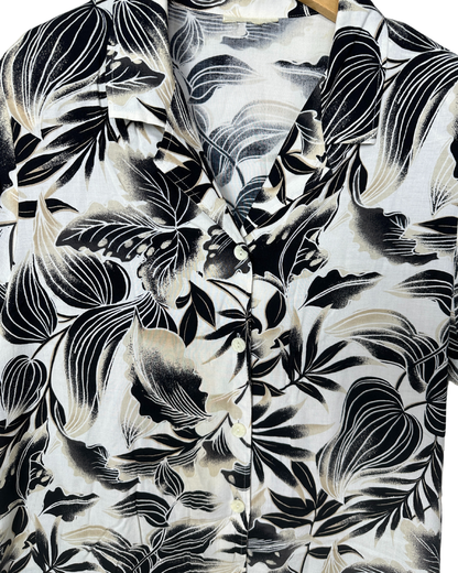 Leaf Pattern Shirt XL