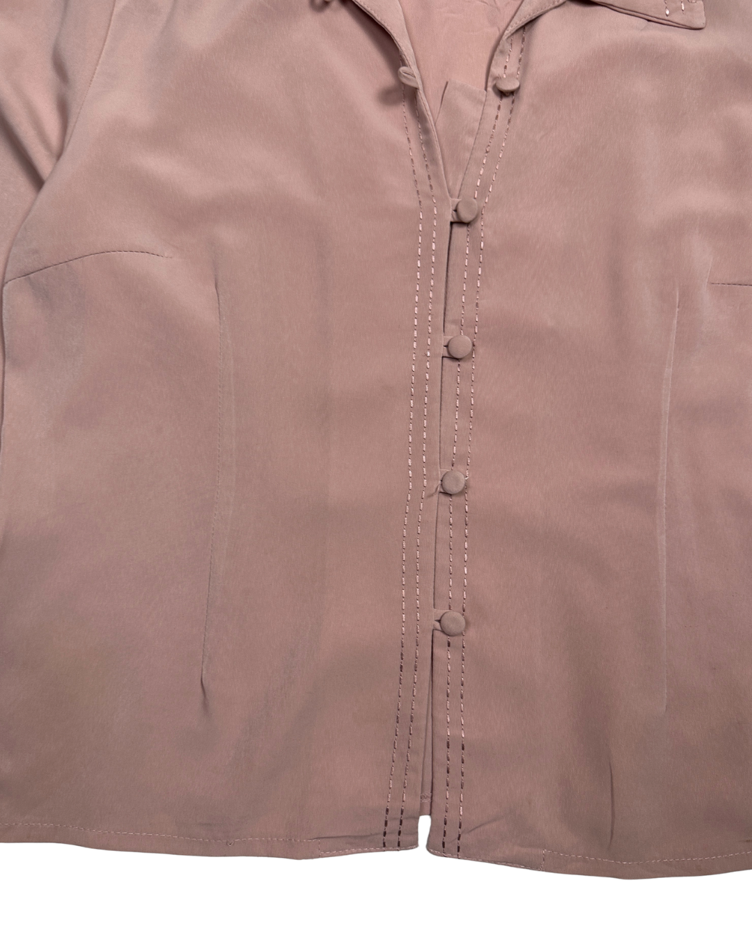 Ragussa Dusty Rose Blouse with Loop buttons