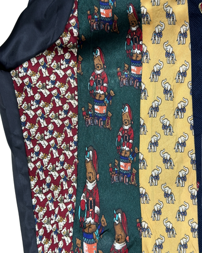 Retied Teddy Bear Theme Upcycled Vest - Medium
