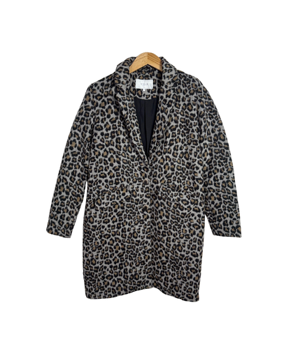 Vila Leopard Women's Coat - Size 36