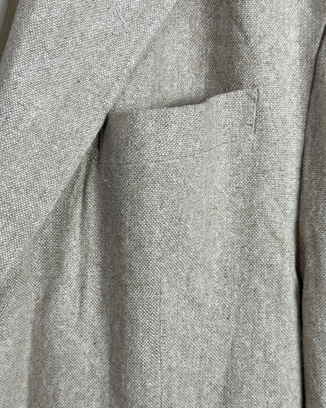 Tom Tailer Linen/Silk Blend Beige Blazer - 2XL