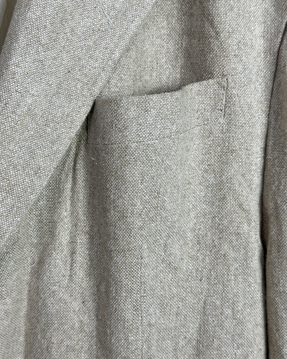 Tom Tailer Linen/Silk Blend Beige Blazer - 2XL
