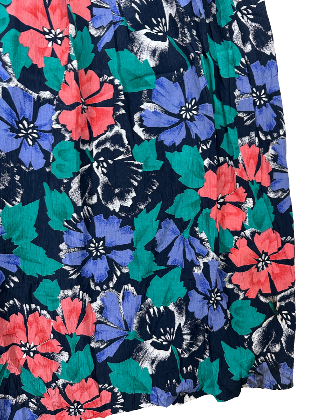 Vintage Lined Floral Skirt