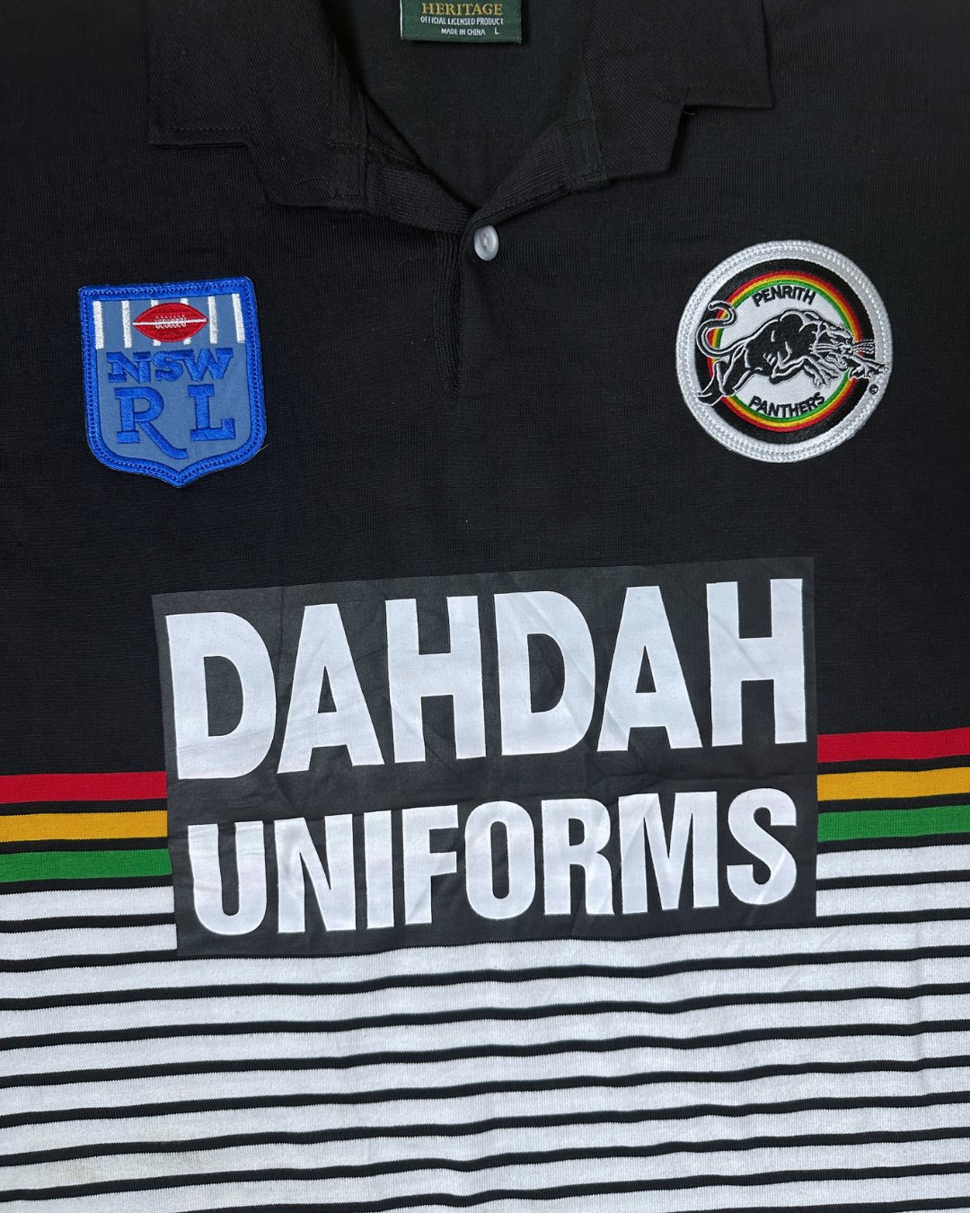NRL Heritage Penrith Panthers 1991 Retro Dahdah Uniforms Jersey