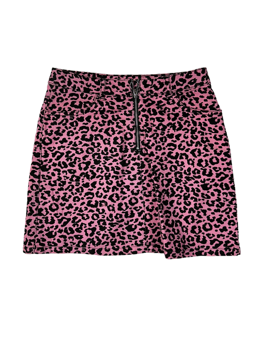 Vintage 2000s Leopard Print Mini Skirt