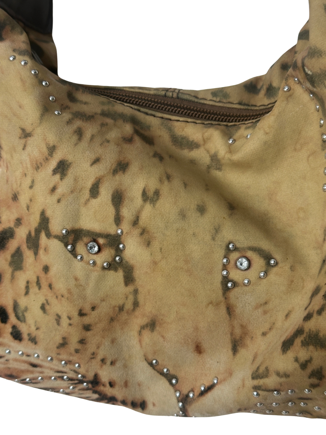 Y2K Tiger Print Shoulder Bag