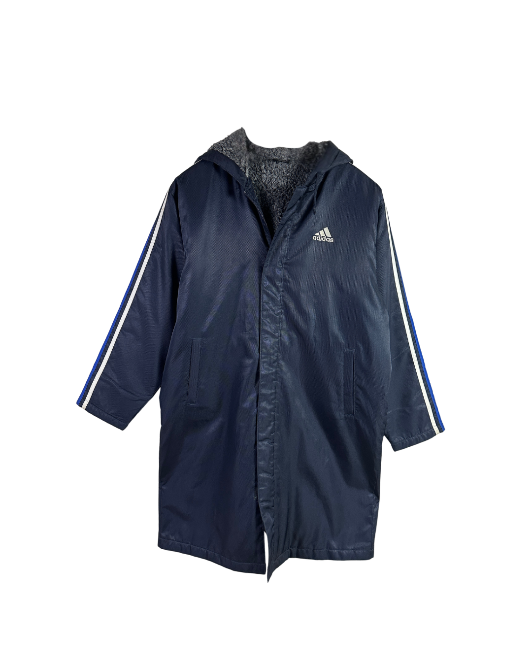 Vintage 2007 Adidas Fur-Lined Coat - Large