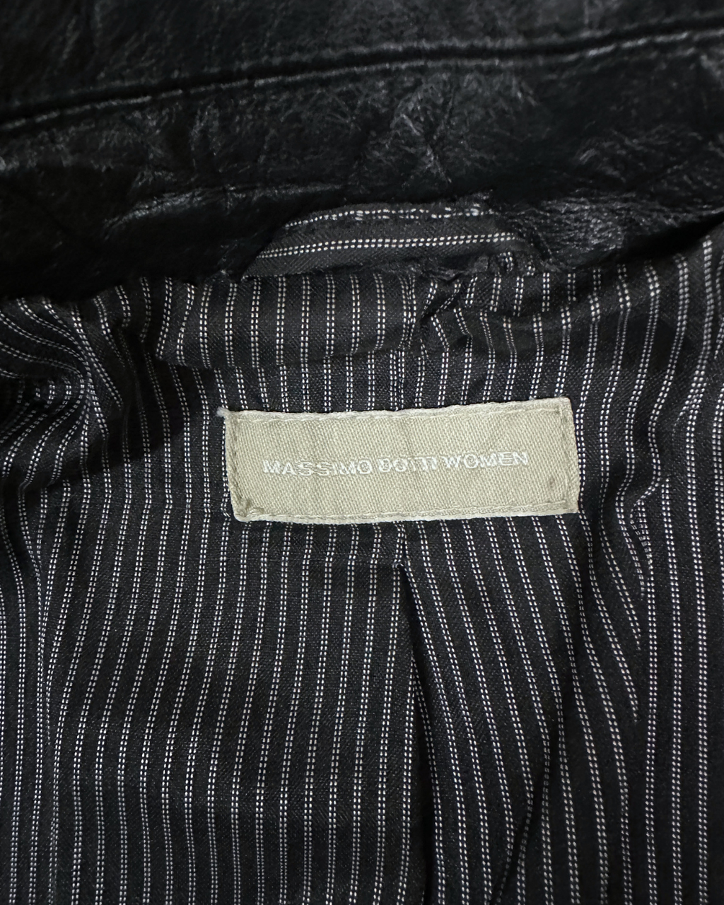Massimo Dutti Women's Genuine Leather Jacket - Large