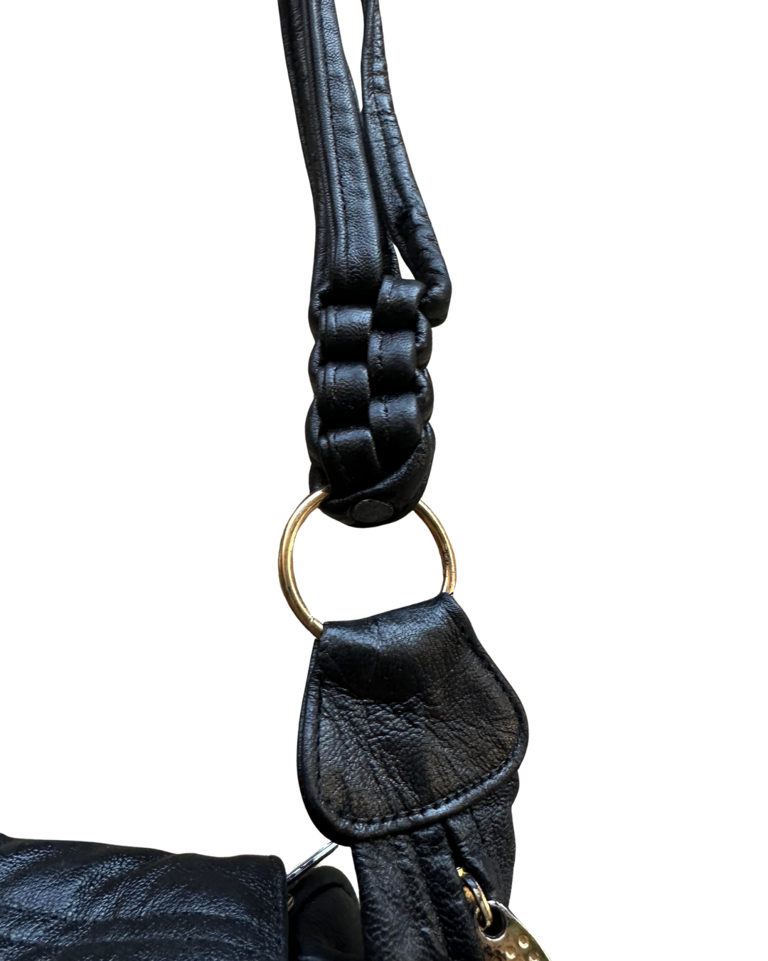 Y2K Genuine Leather Shoulder Bag
