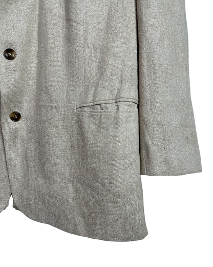 Tom Tailer Linen/Silk Blend Beige Blazer - 2XL
