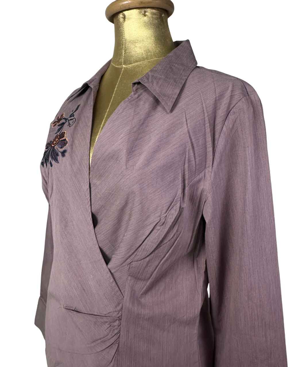 Clorado Wrap Style Embroidered Shirt - Medium
