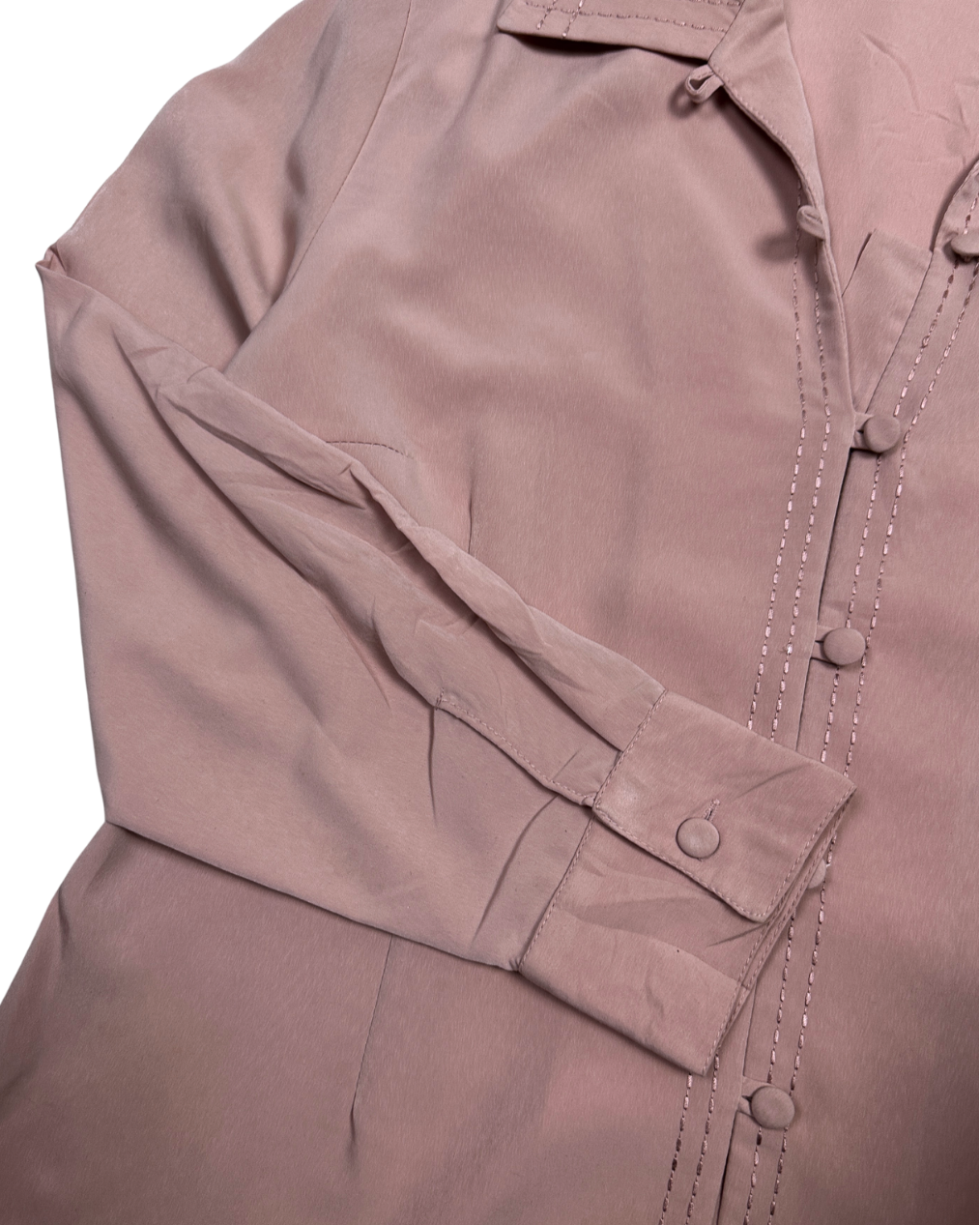 Ragussa Dusty Rose Blouse with Loop buttons