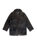 Vintage Genuine Suede Leather Brown Jacket XL