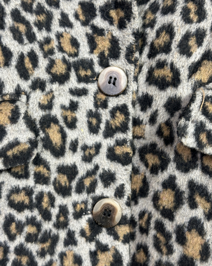 Vila Leopard Women's Coat - Size 36