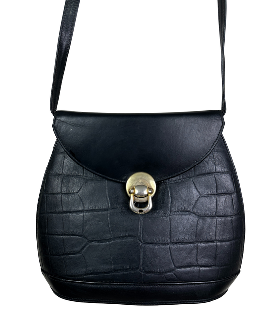 Vintage Abo Tira Genuine Leather Crossbody Bag