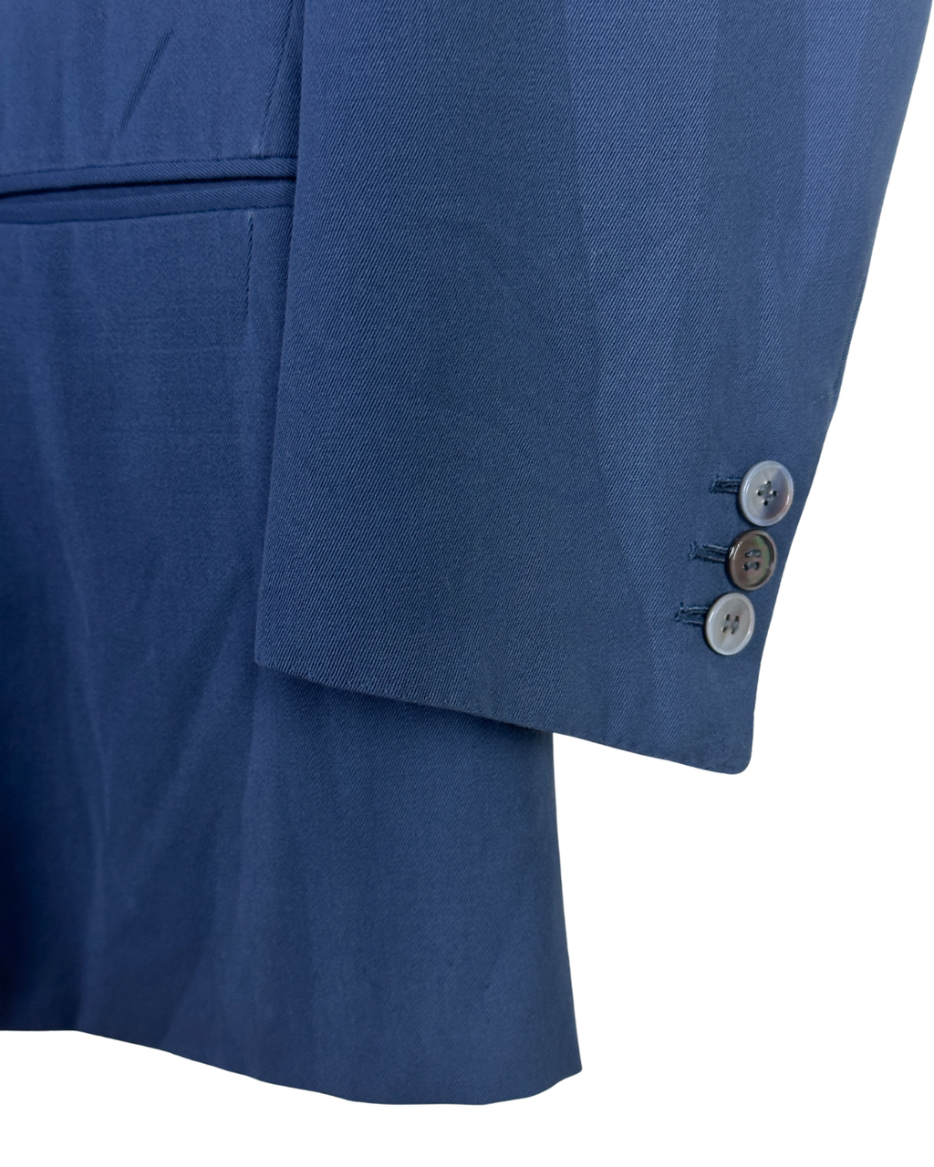 Vintage Blue Full Suit with Patterned Lining