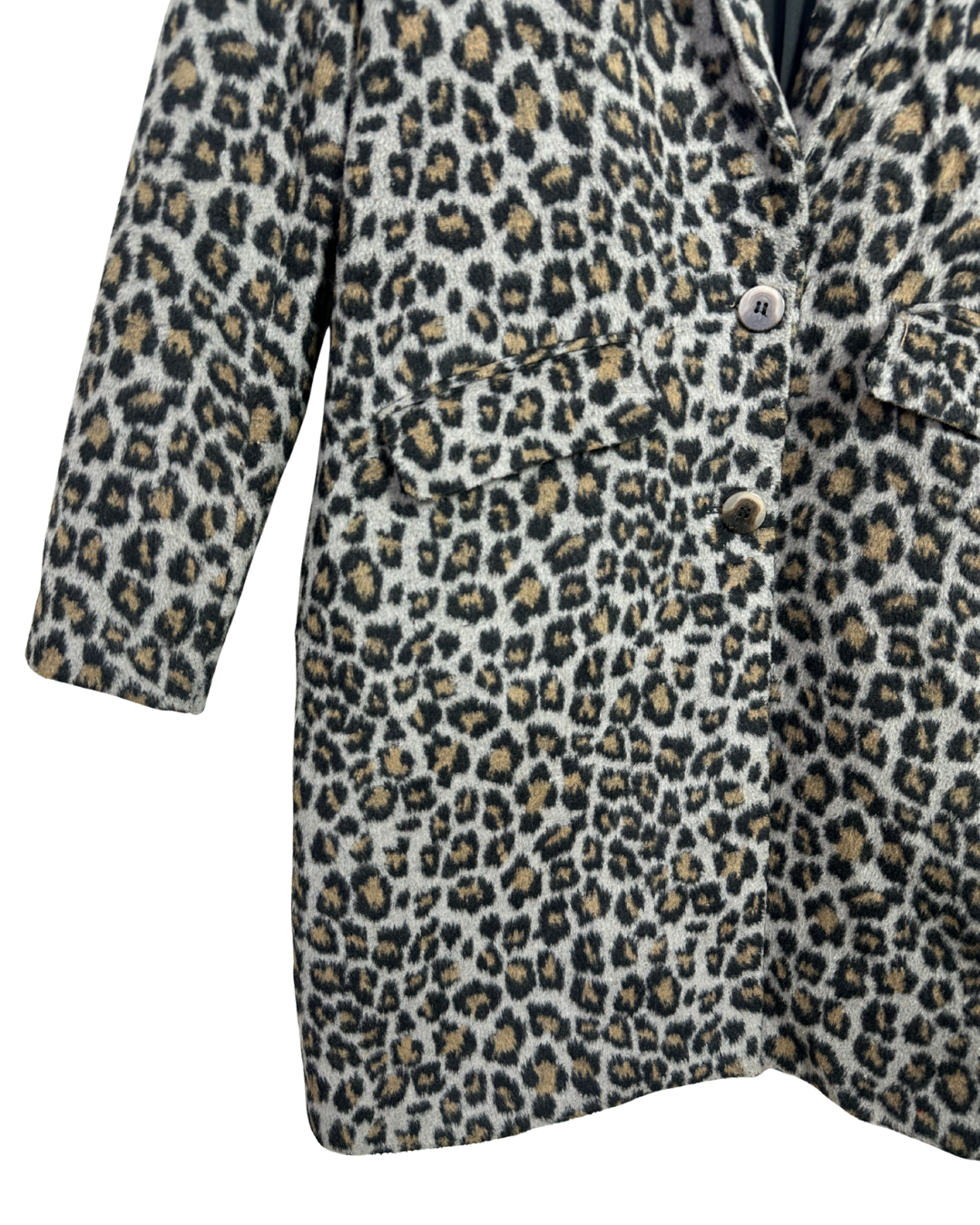 Vila Leopard Women's Coat - Size 36