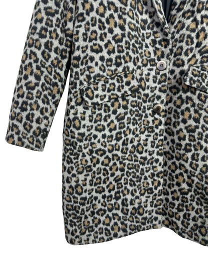 Vila Leopard Women's Coat - Size 36