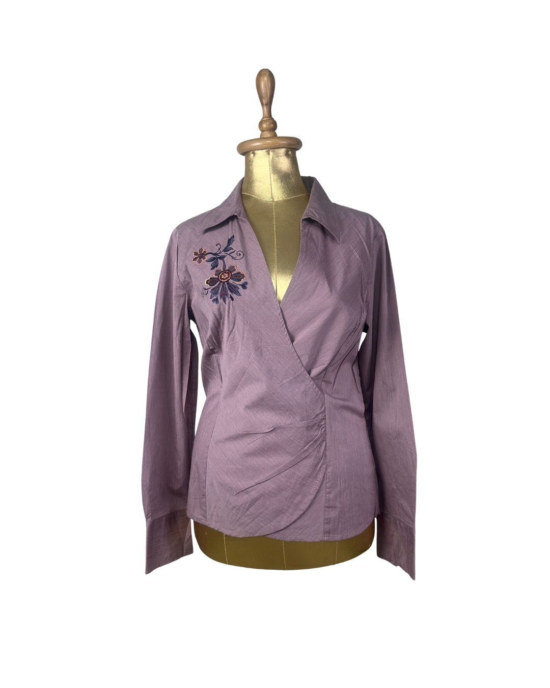Clorado Wrap Style Embroidered Shirt - Medium