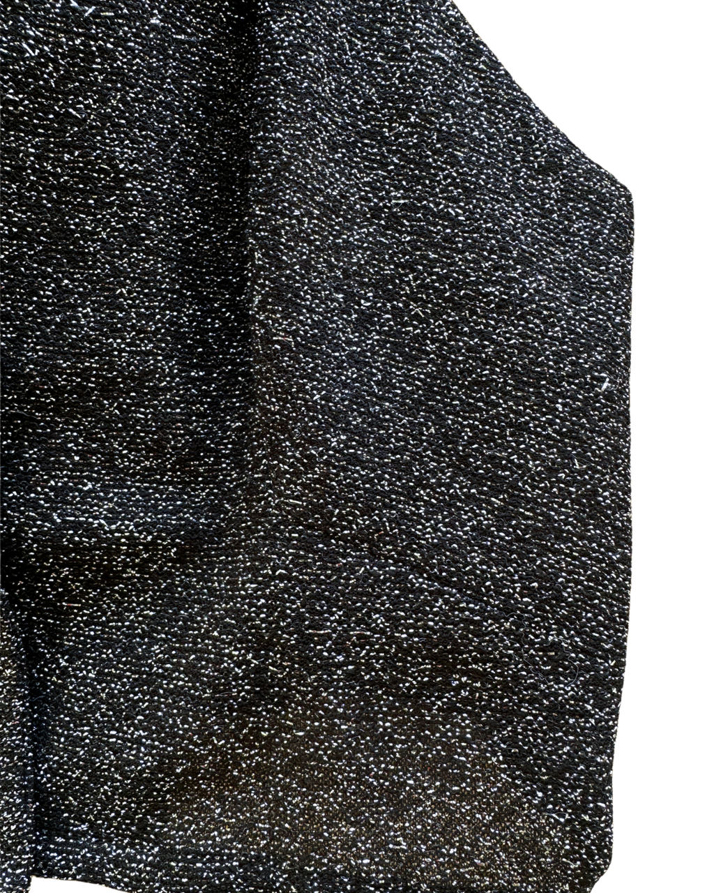 Glittery Open Back Button-Up  Halter Top