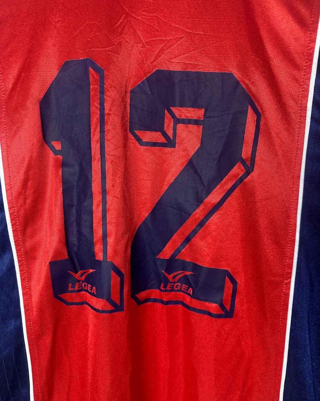 Vintage Legea Collard V-neck Football Jersey - Large