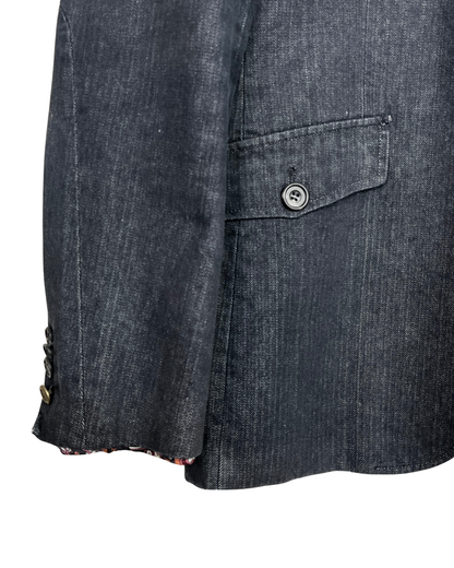 Vintage Carter & Davis Herringbone Cotton Blend bBazer 54