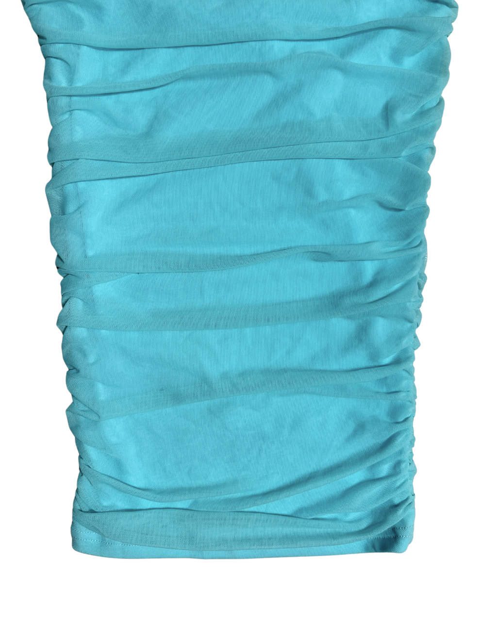 Turquoise Ruched Dress