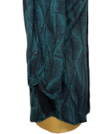 Warehouse Leaf Pattern Half-Zip Blouse - Medium