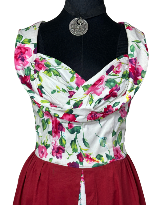 Lindy Bop Vintage-Style Floral Dress