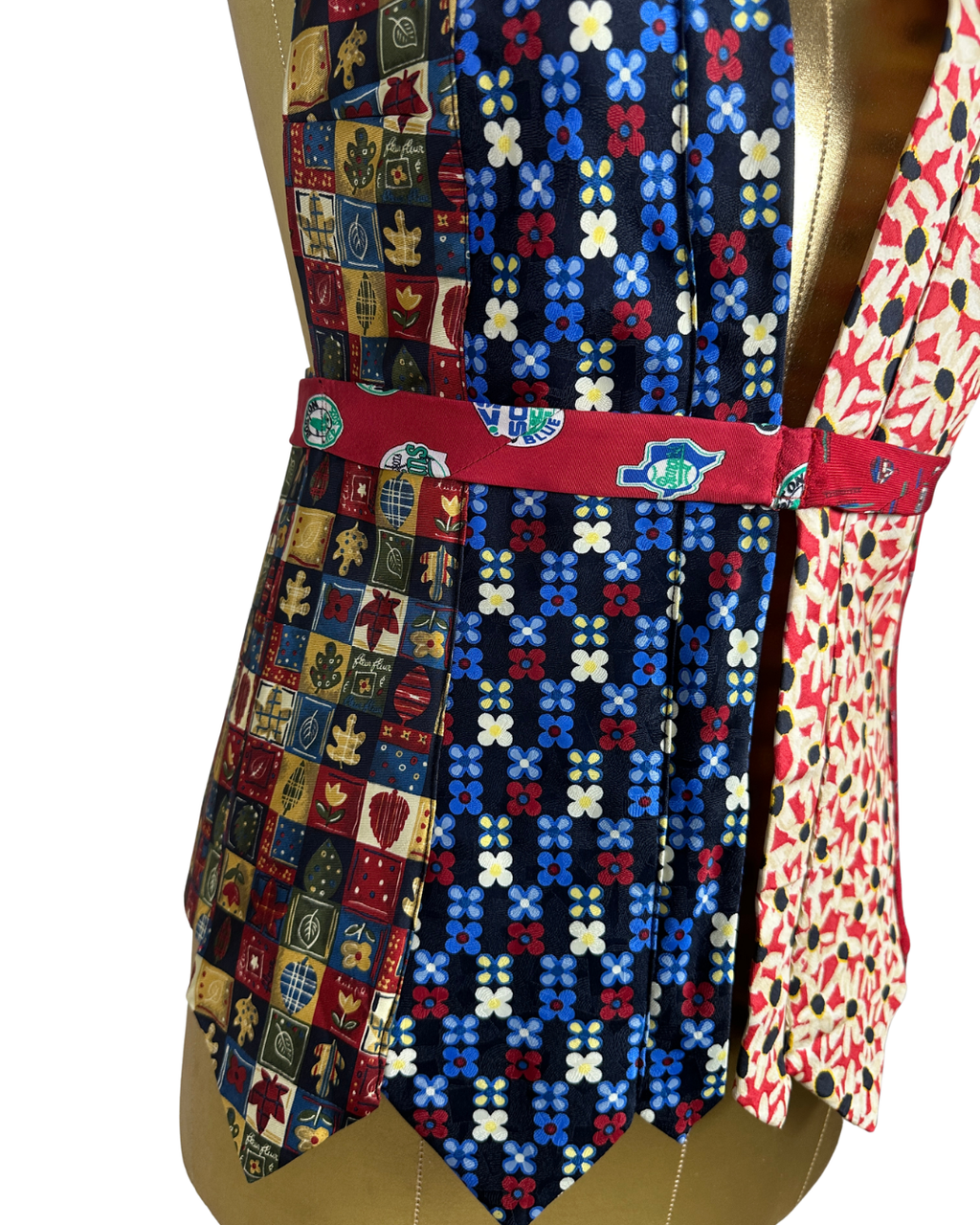 Handmade Upcycled Tie Halter Vest Top & Choker